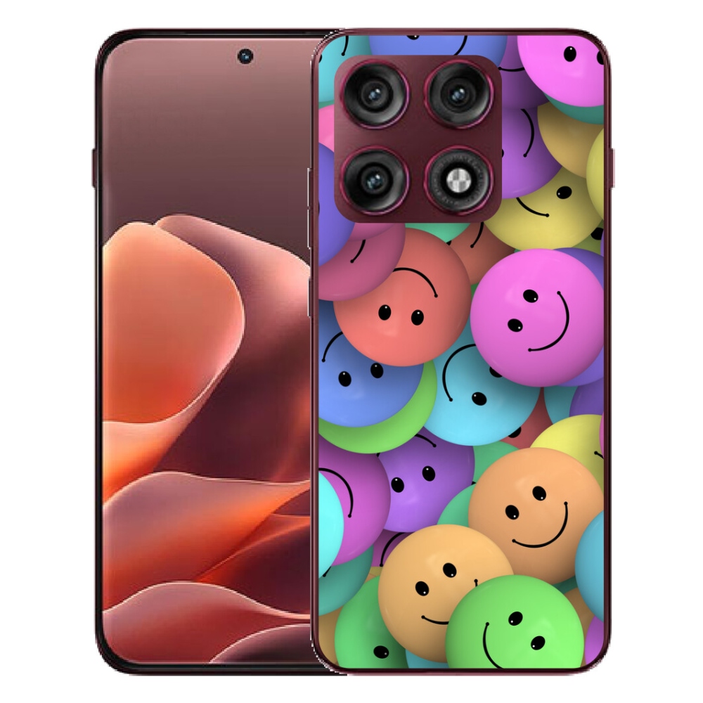 mmCase géltok a Motorola Edge 70 Pro-hoz – színes smiley-k