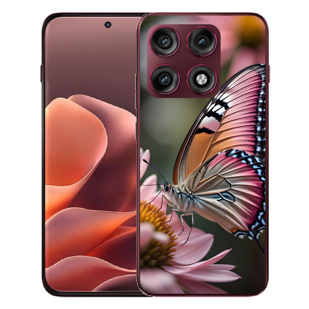 mmCase géltok a Motorola Edge 70 Pro-hoz – színes pillangó