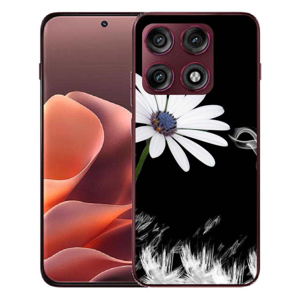 mmCase géltok a Motorola Edge 70 Pro-hoz – fehér virág