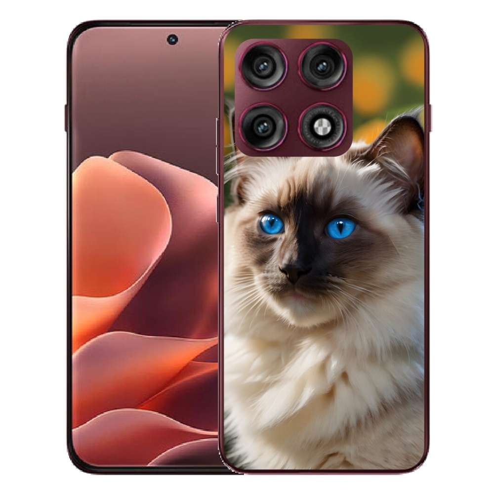 mmCase gélhuzat a Motorola Edge 70 Pro-hoz – fehér ragdoll