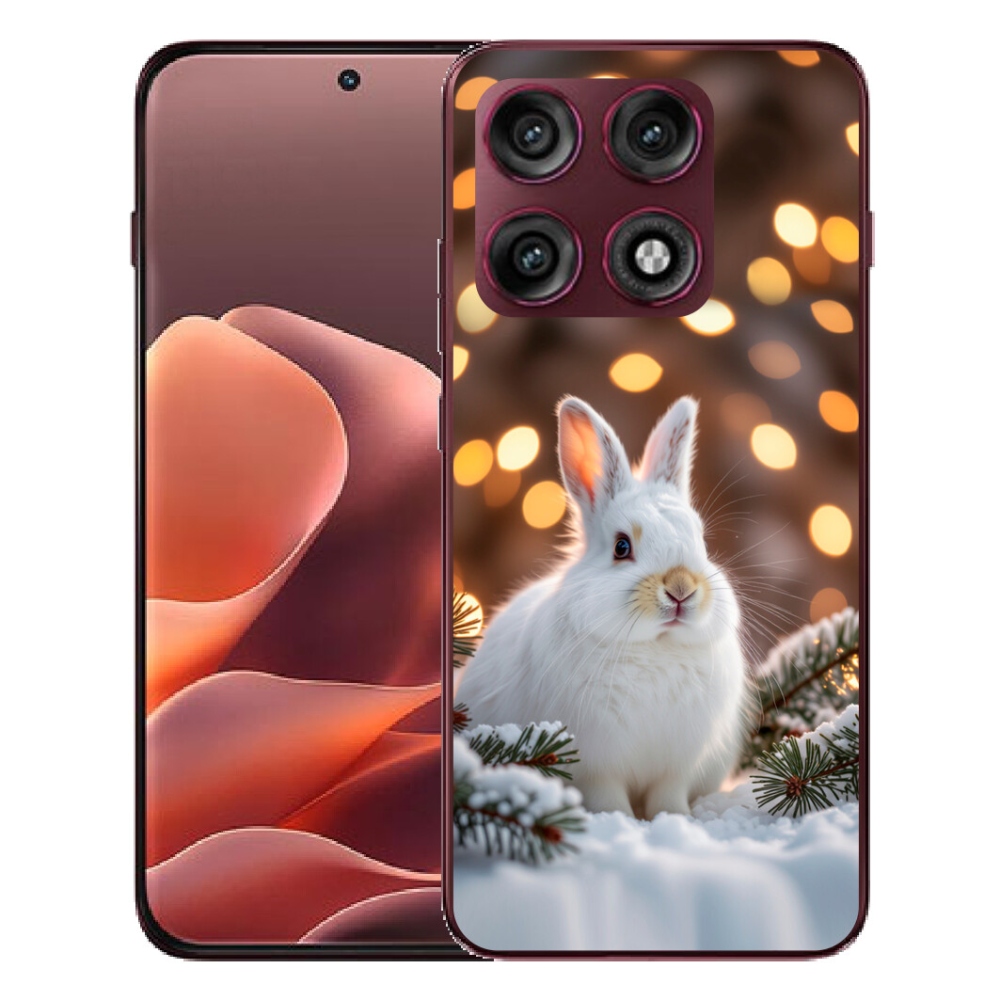 mmCase gél tok a Motorola Edge 70 Pro-hoz – fehér nyúl