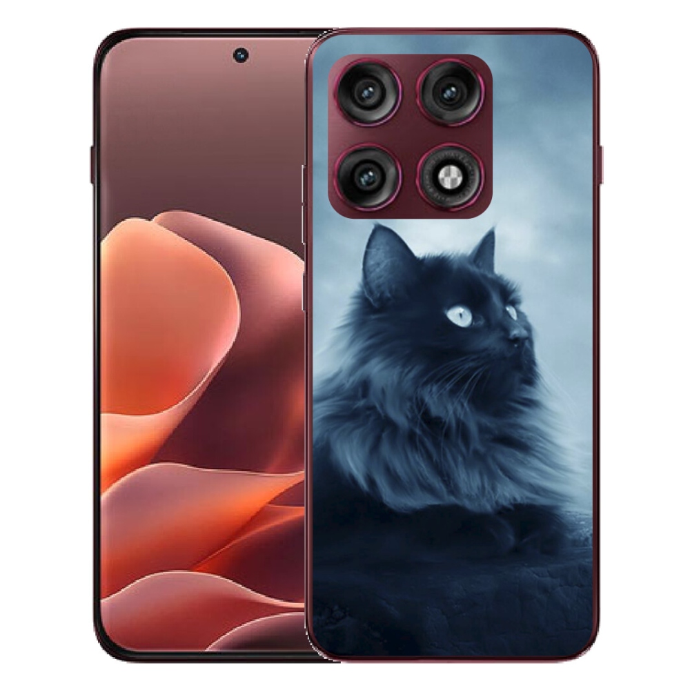 mmCase géltok a Motorola Edge 70 Pro-hoz – fekete macska 1