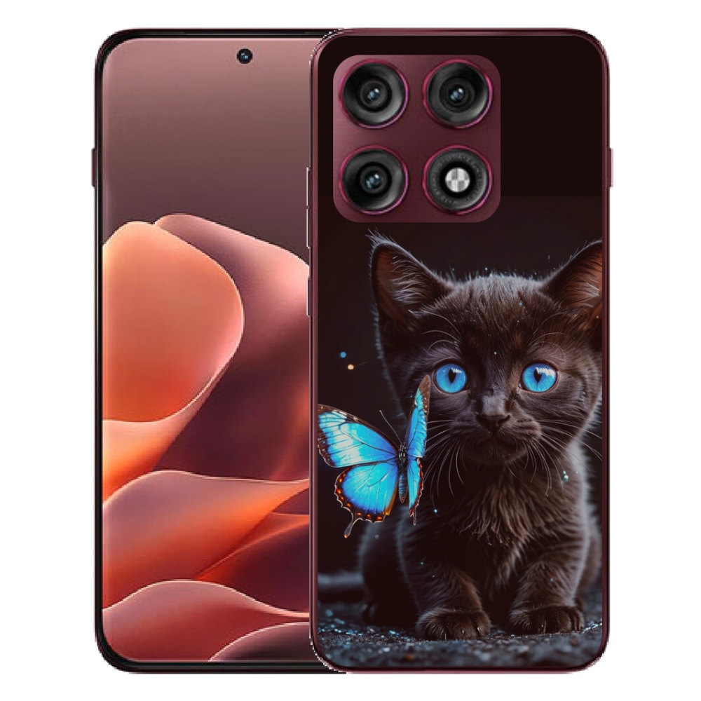 mmCase gél tok a Motorola Edge 70 Pro-hoz – fekete cica 3