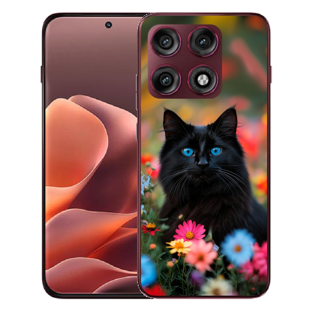 mmCase gél tok a Motorola Edge 70 Pro-hoz – fekete cica 4