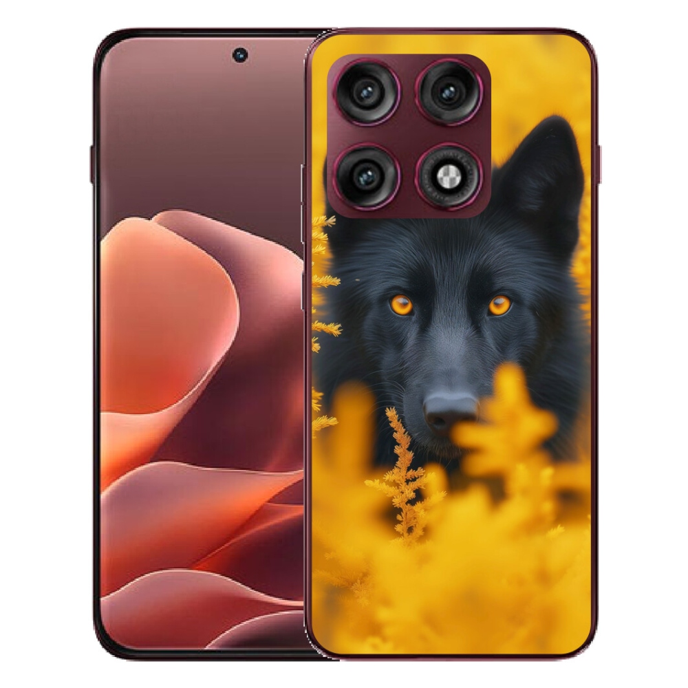 mmCase gél tok a Motorola Edge 70 Pro-hoz – fekete farkas 2