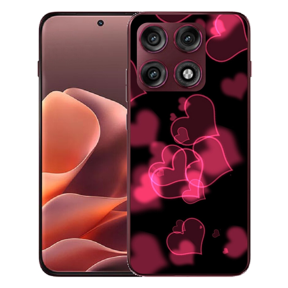 mmCase géltok a Motorola Edge 70 Pro-hoz – piros szívecskékkel