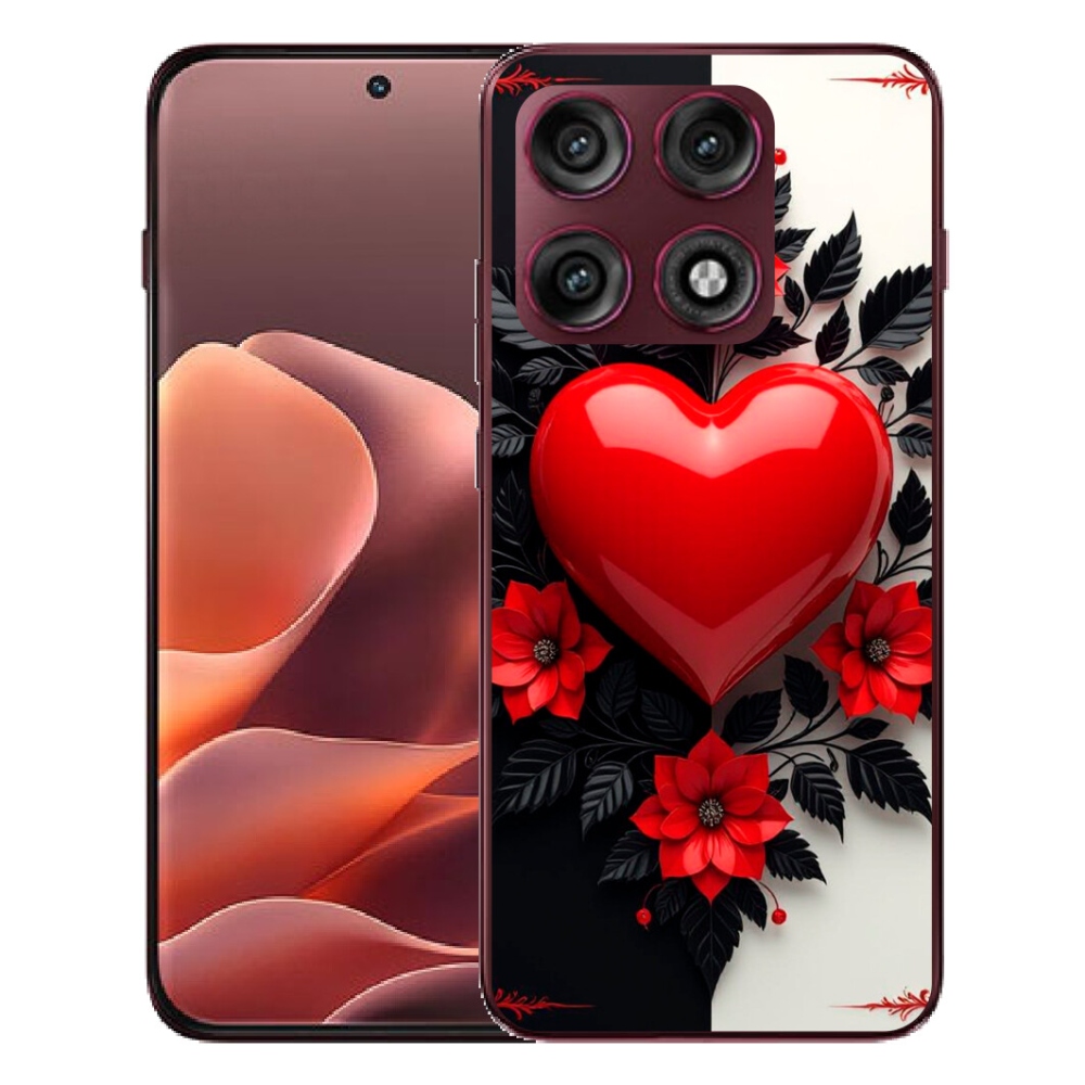 mmCase géltok a Motorola Edge 70 Pro-hoz – piros szív