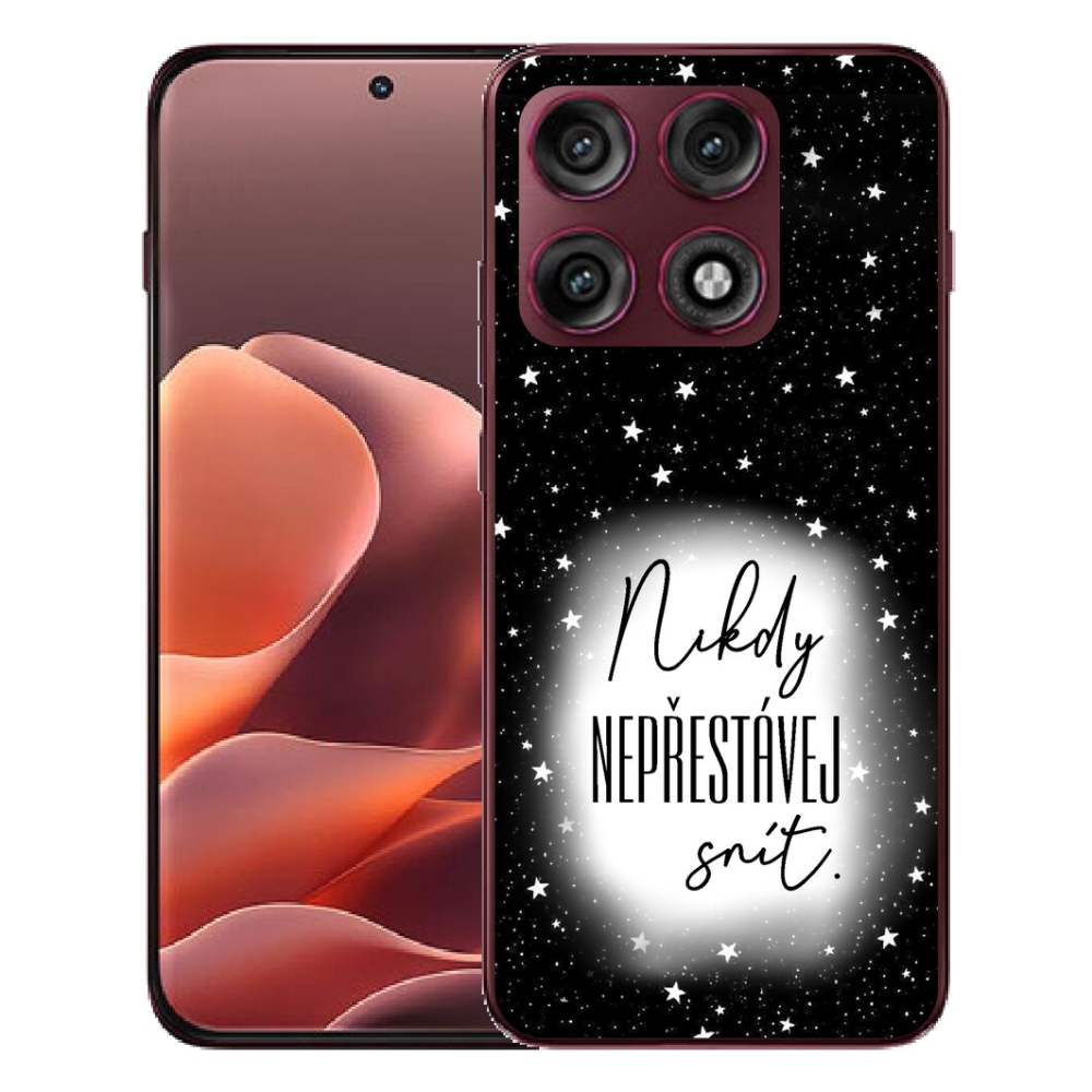 mmCase géltok a Motorola Edge 70 Pro-hoz – idézet 1, fekete-fehér háttérrel