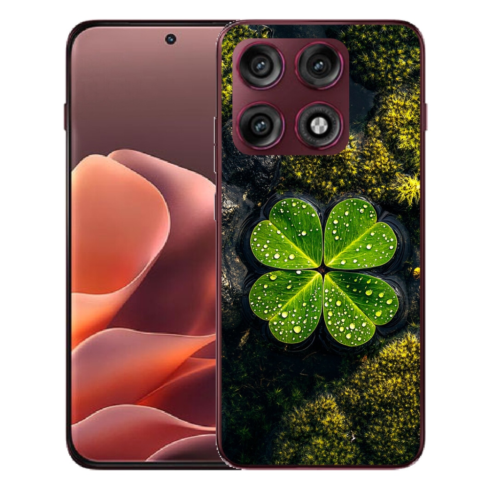 mmCase gélhuzat a Motorola Edge 70 Pro-hoz – négylevelű lóhere