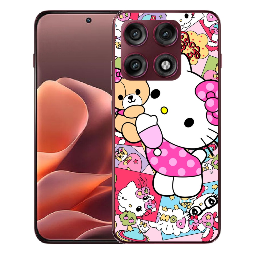 mmCase gélhuzat a Motorola Edge 70 Pro-hoz – aranyos cica