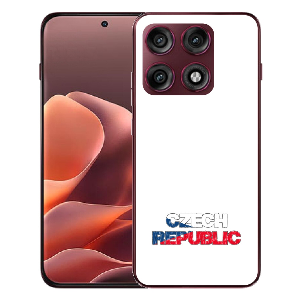 mmCase géltok a Motorola Edge 70 Pro-hoz – Csehország, fehér háttér
