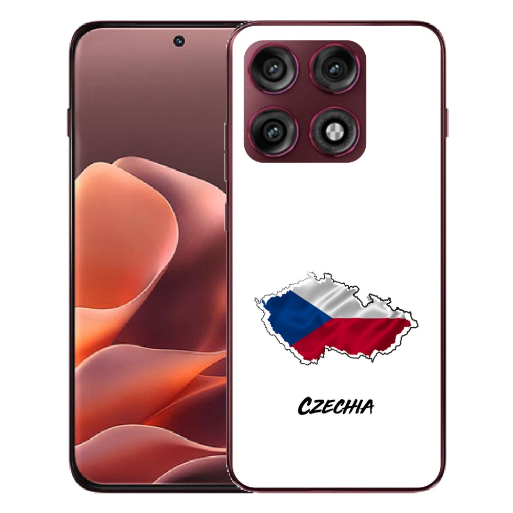 mmCase gél tok a Motorola Edge 70 Pro-hoz – Czechia, fehér háttér