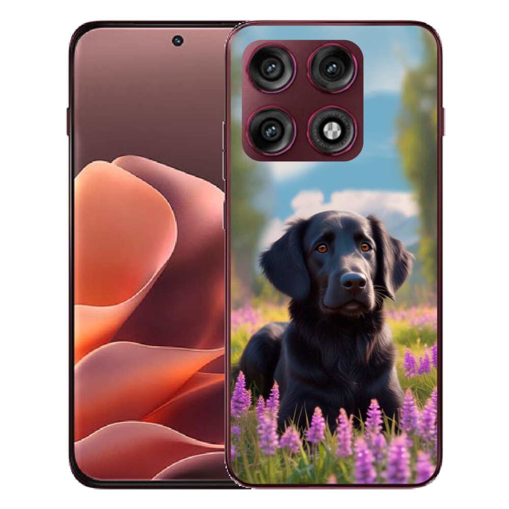 mmCase géltok a Motorola Edge 70 Pro-hoz – elegáns fekete retriever