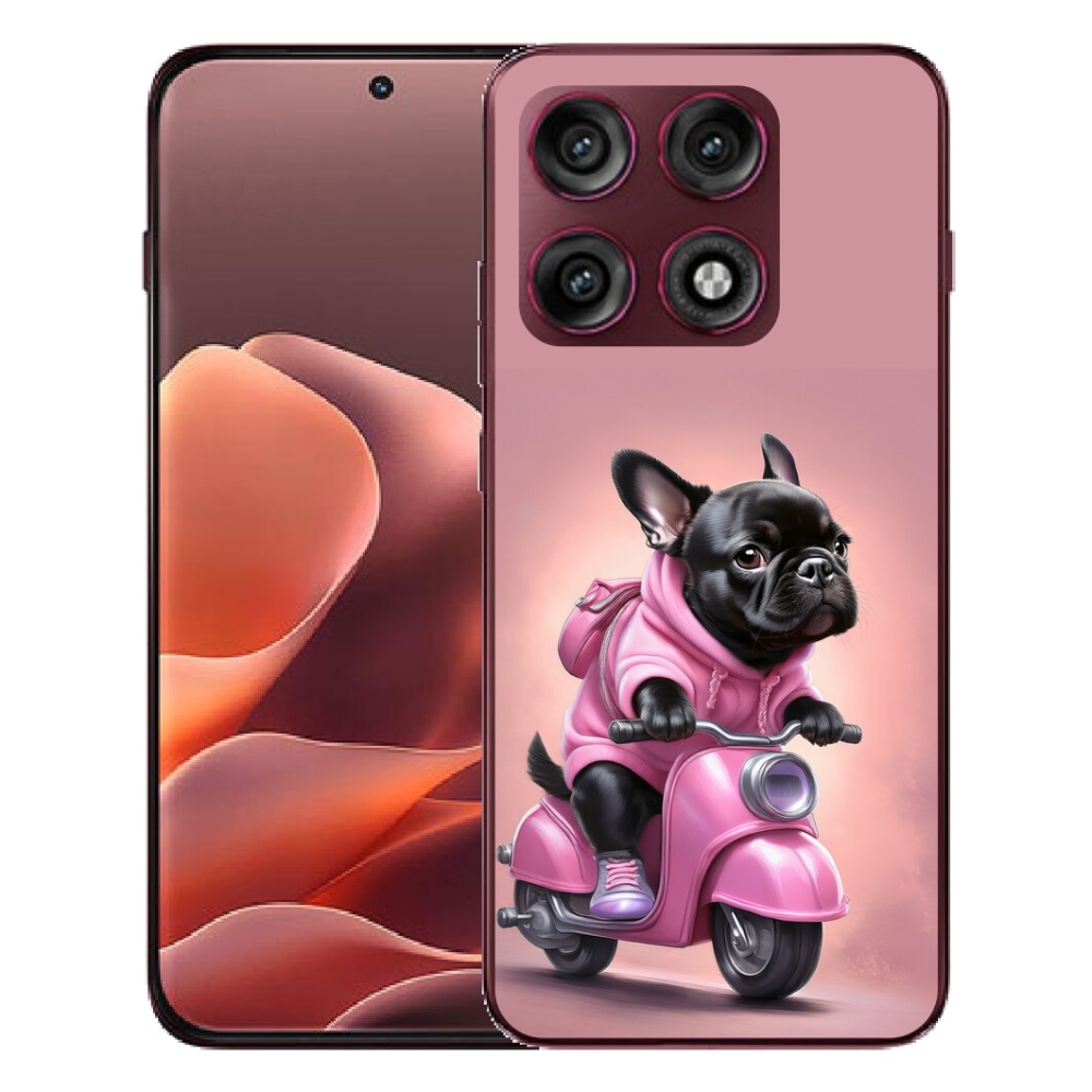 mmCase gél tok a Motorola Edge 70 Pro-hoz – francia buldog robogón