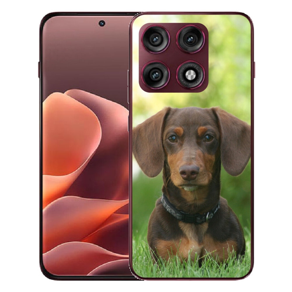 mmCase gélhuzat a Motorola Edge 70 Pro-hoz – barna tacskó