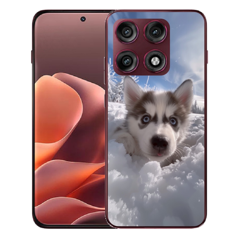 mmCase géltok a Motorola Edge 70 Pro-hoz – husky a hóban