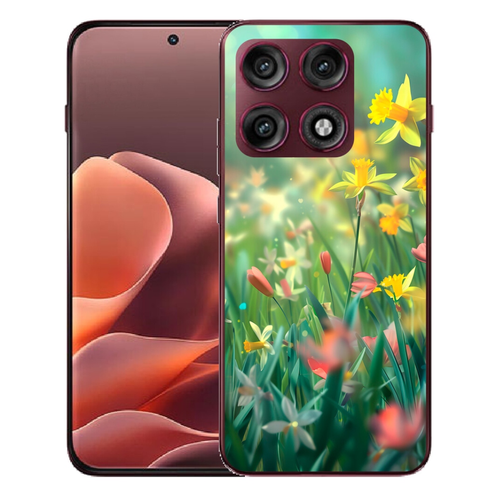 mmCase géltok a Motorola Edge 70 Pro-hoz – tavaszi virágok