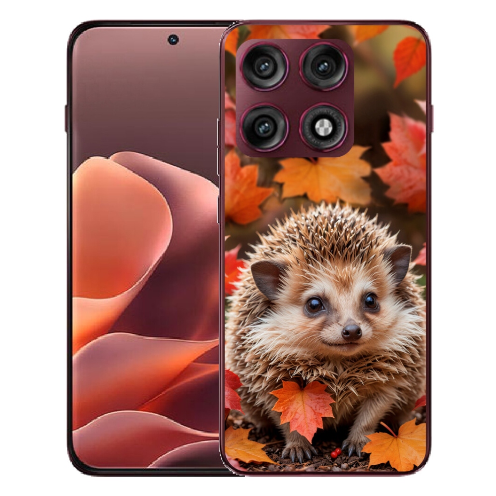 mmCase géltok a Motorola Edge 70 Pro-hoz – sündisznó a levelek között