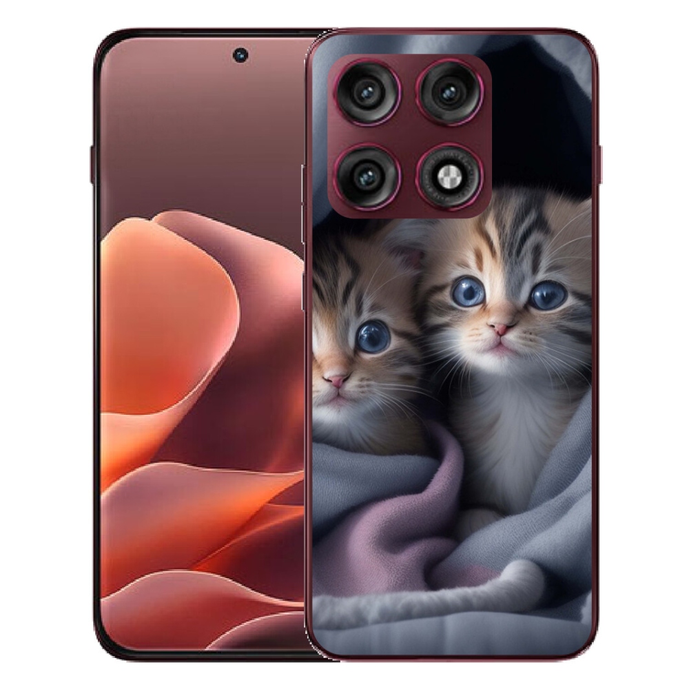 mmCase gélhuzat a Motorola Edge 70 Pro-hoz – macska-duó 2