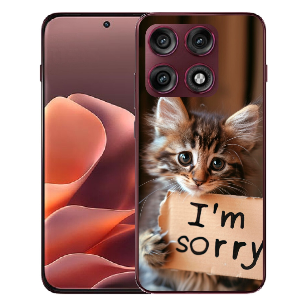 mmCase gél tok a Motorola Edge 70 Pro-hoz – macskás mintával