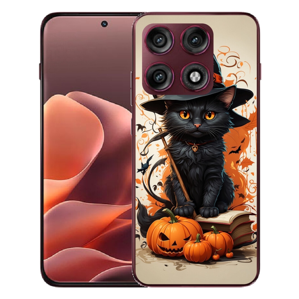 mmCase gél tok a Motorola Edge 70 Pro-hoz – varázsló macska