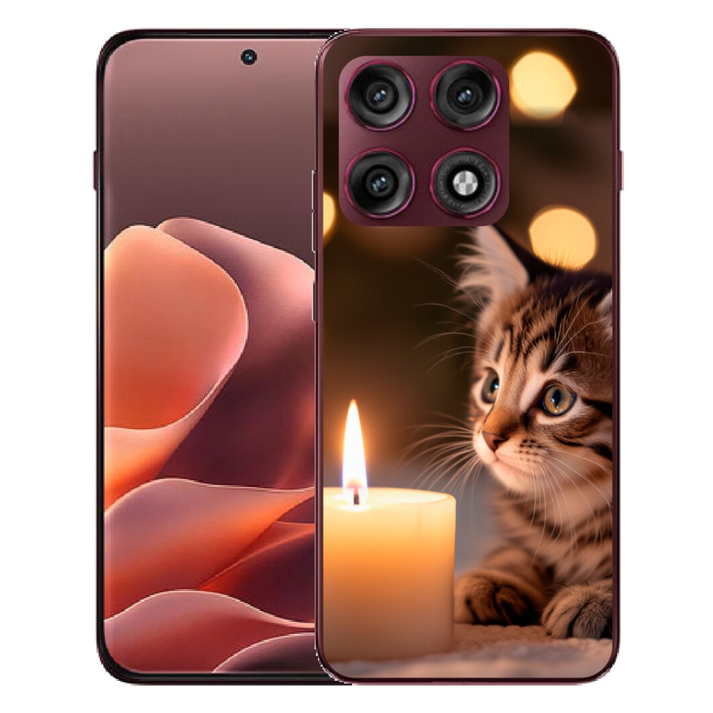 mmCase géltok a Motorola Edge 70 Pro-hoz – cica és gyertya
