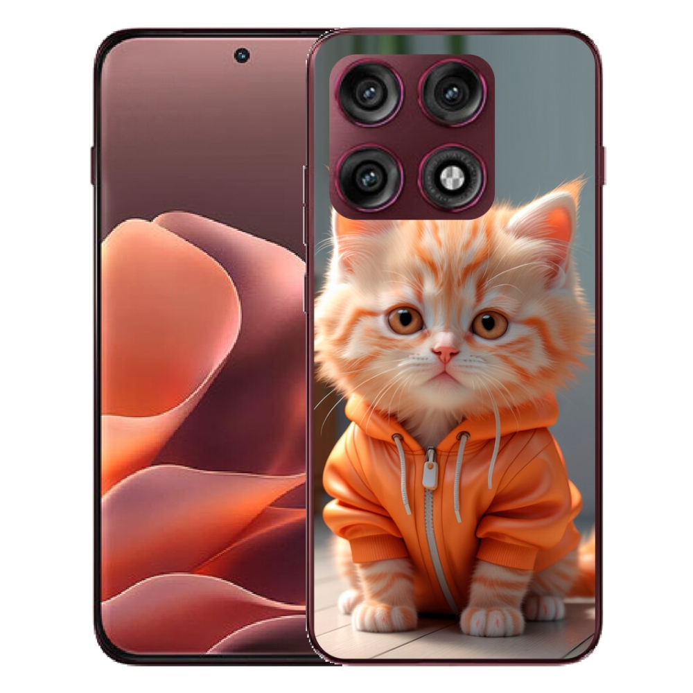 mmCase gél tok a Motorola Edge 70 Pro-hoz – pulóveres cica