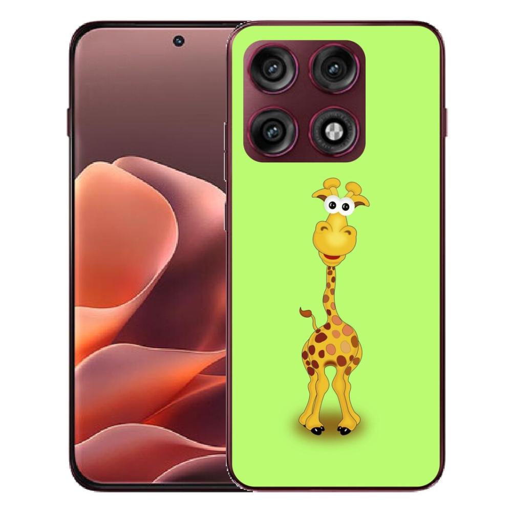 mmCase gél tok a Motorola Edge 70 Pro-hoz – rajzolt zsiráf