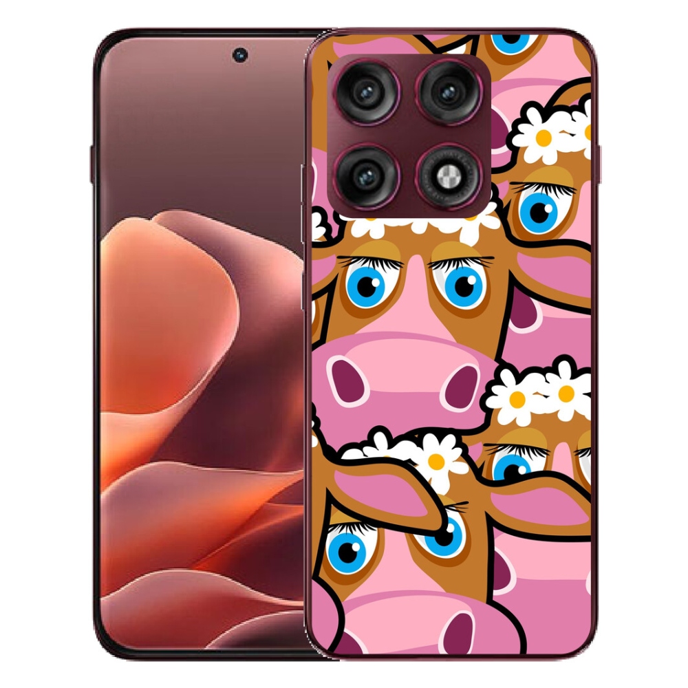 mmCase gél tok a Motorola Edge 70 Pro-hoz – rajzolt tehenek
