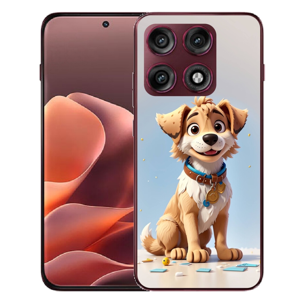 mmCase gél tok a Motorola Edge 70 Pro-hoz – rajzolt kiskutya