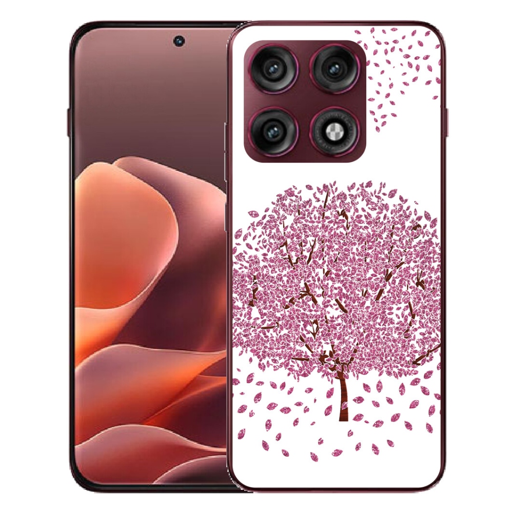 mmCase géltok a Motorola Edge 70 Pro-hoz – rajzolt fa levelekkel