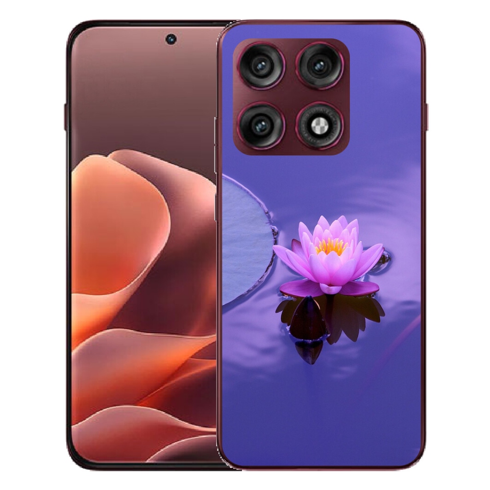 mmCase géltok a Motorola Edge 70 Pro-hoz – virág a víz felszínén
