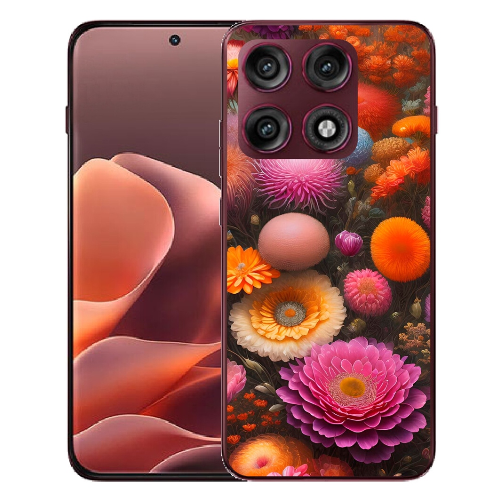 mmCase gél tok a Motorola Edge 70 Pro-hoz – virágkompozíció