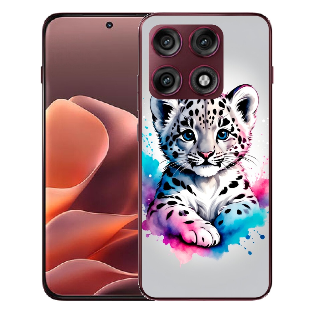 mmCase gélhuzat a Motorola Edge 70 Pro-hoz – leopárdkölyök