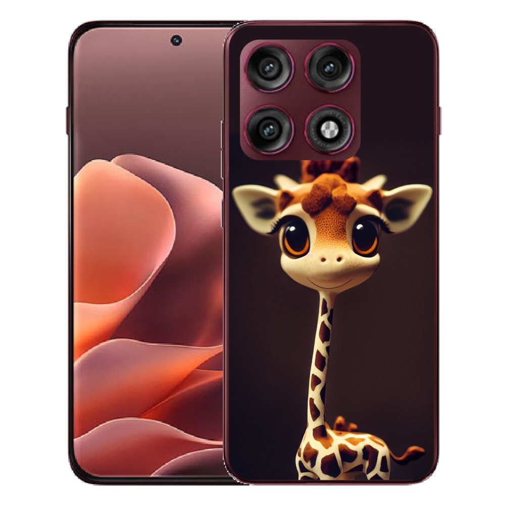 mmCase gél tok a Motorola Edge 70 Pro-hoz – kis zsiráf
