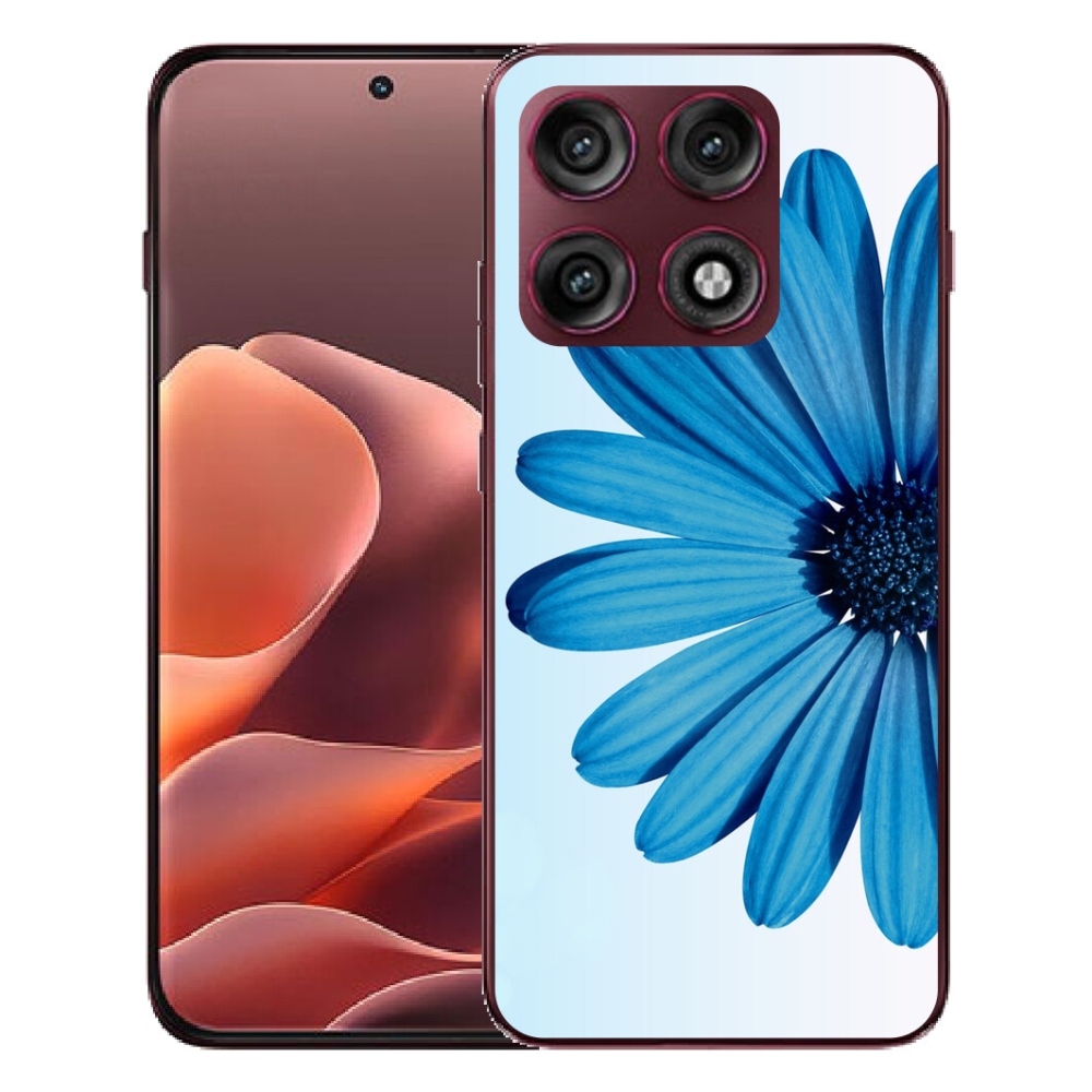 mmCase géltok a Motorola Edge 70 Pro-hoz – kék margaréta