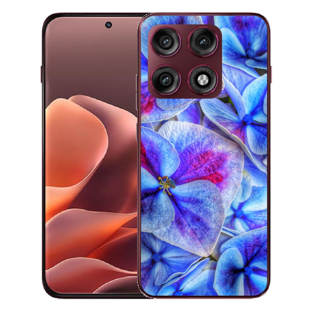 mmCase géltok a Motorola Edge 70 Pro-hoz – kék virágok 1