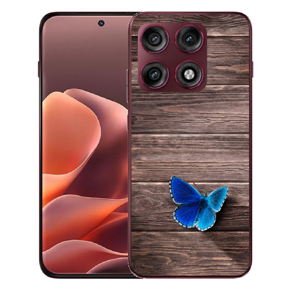 mmCase géltok a Motorola Edge 70 Pro-hoz – kék pillangó 1