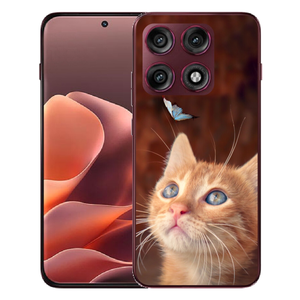 mmCase gél tok a Motorola Edge 70 Pro-hoz – pillangó és cica