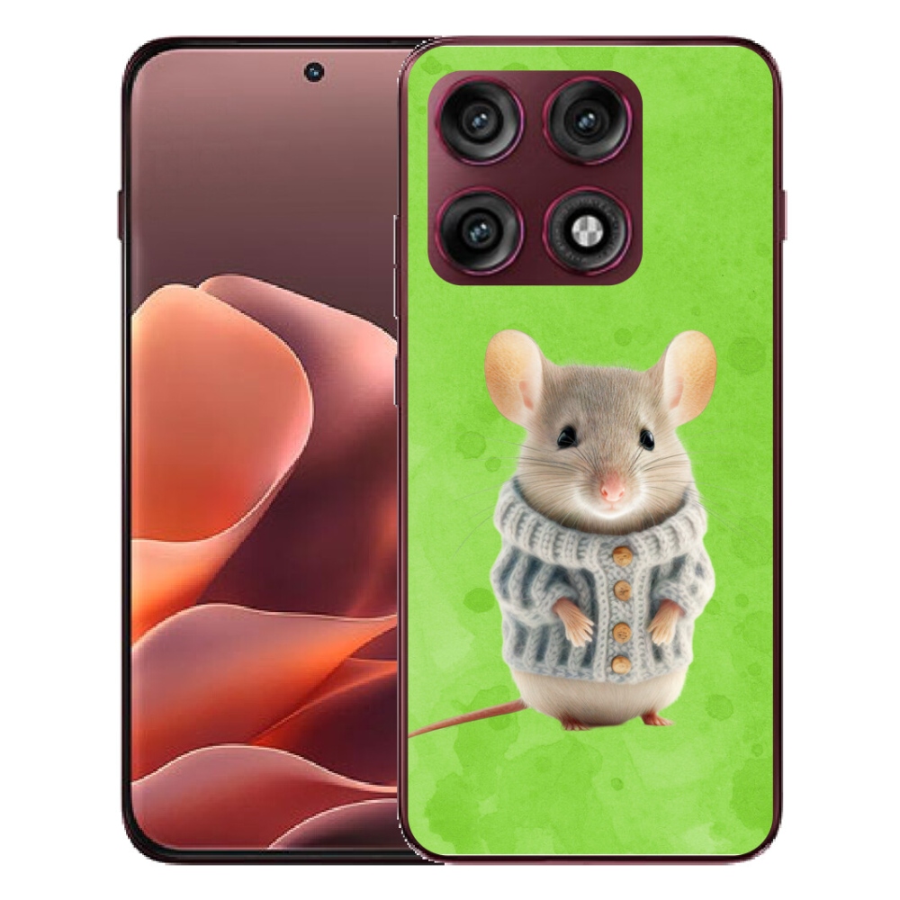 mmCase gél tok a Motorola Edge 70 Pro-hoz – egér pulóverben
