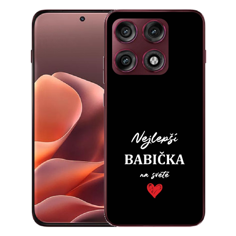 mmCase géltok a Motorola Edge 70 Pro-hoz – a legjobb nagymama 1, fekete háttérrel
