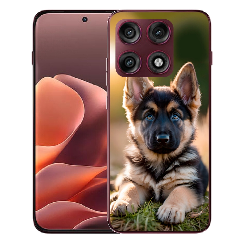 mmCase géltok a Motorola Edge 70 Pro-hoz – német juhászkutya a természetben