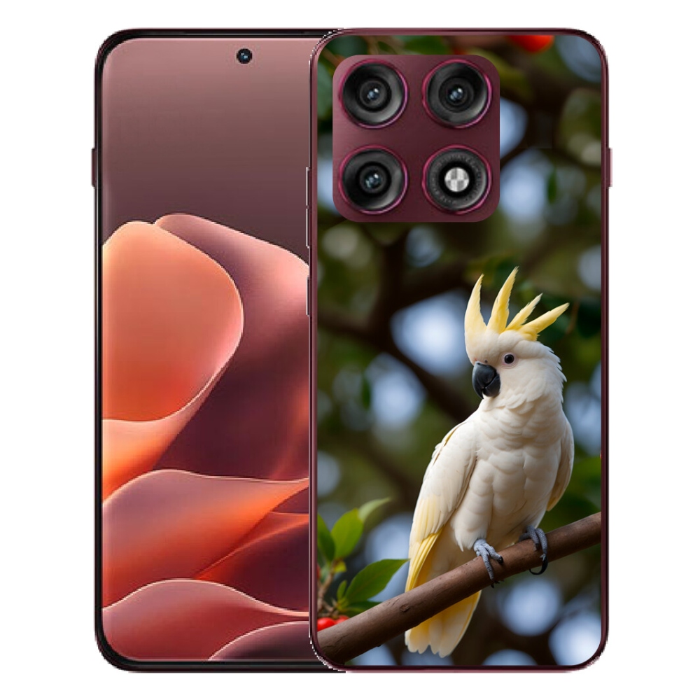 mmCase géltok a Motorola Edge 70 Pro-hoz – kakadu papagáj 3