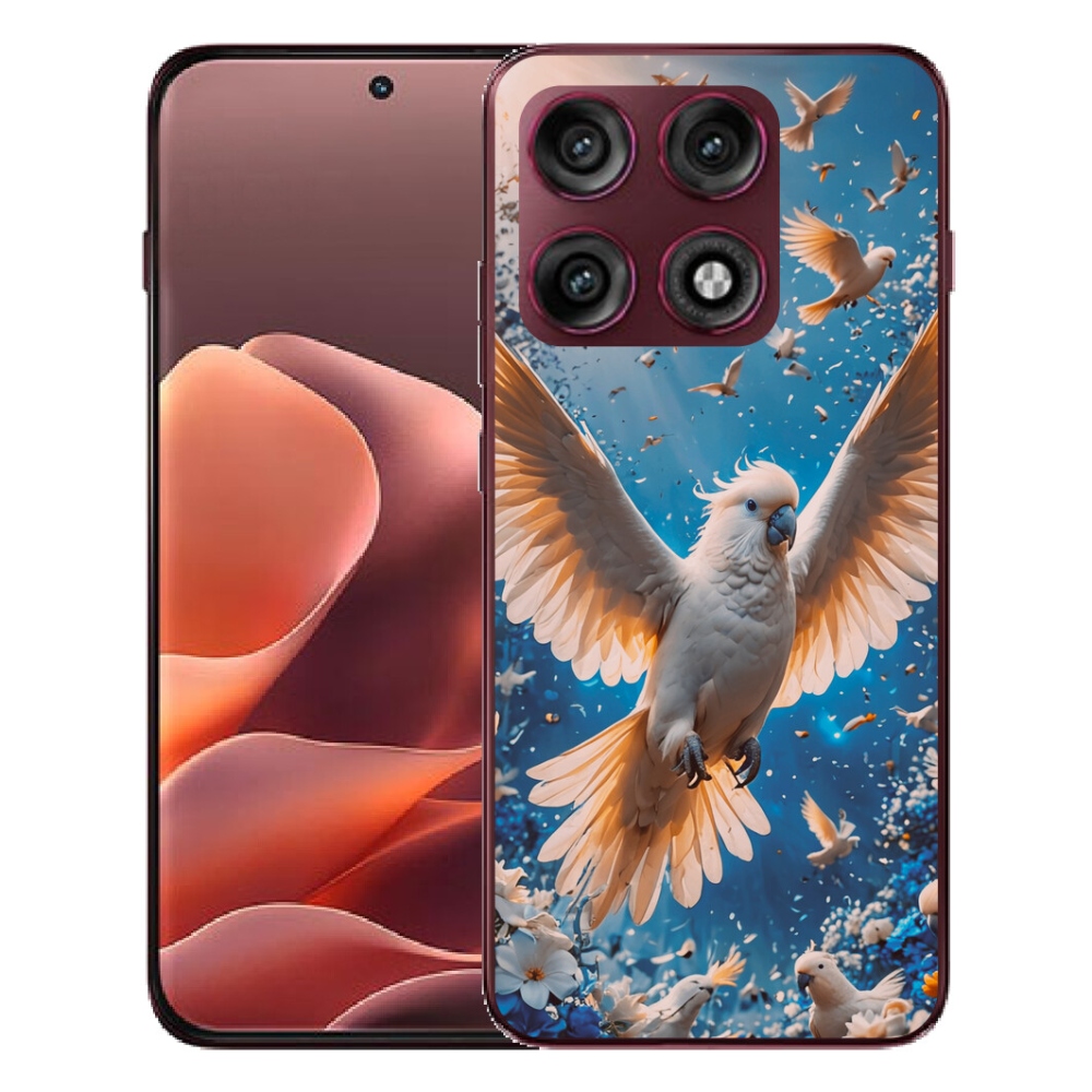 mmCase géltok a Motorola Edge 70 Pro-hoz – kakadu papagáj