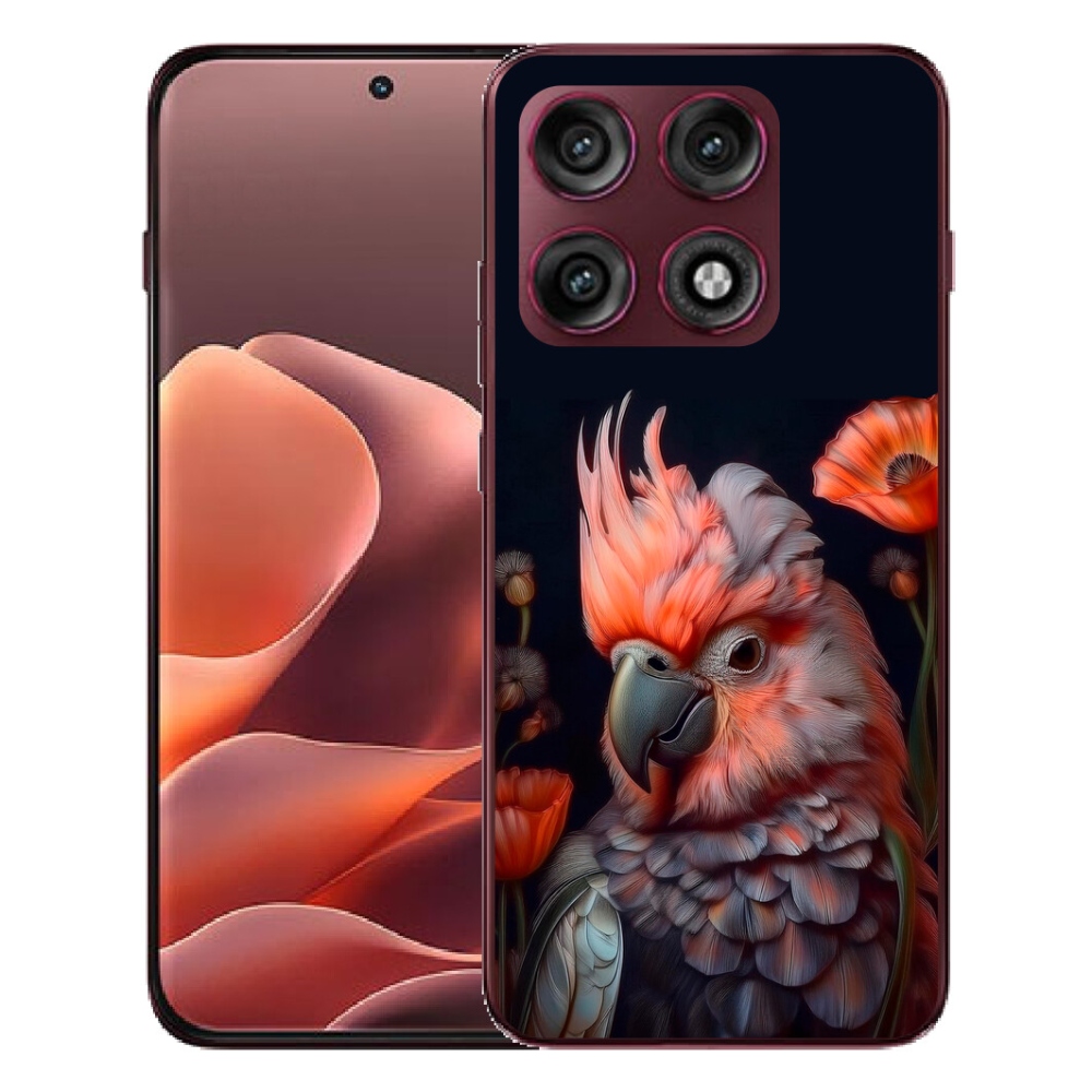mmCase gél tok a Motorola Edge 70 Pro-hoz – színes kakadu papagáj