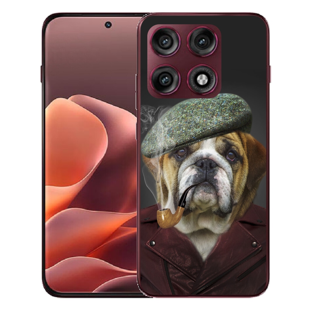 mmCase gélhuzat a Motorola Edge 70 Pro-hoz – pipázó kutya