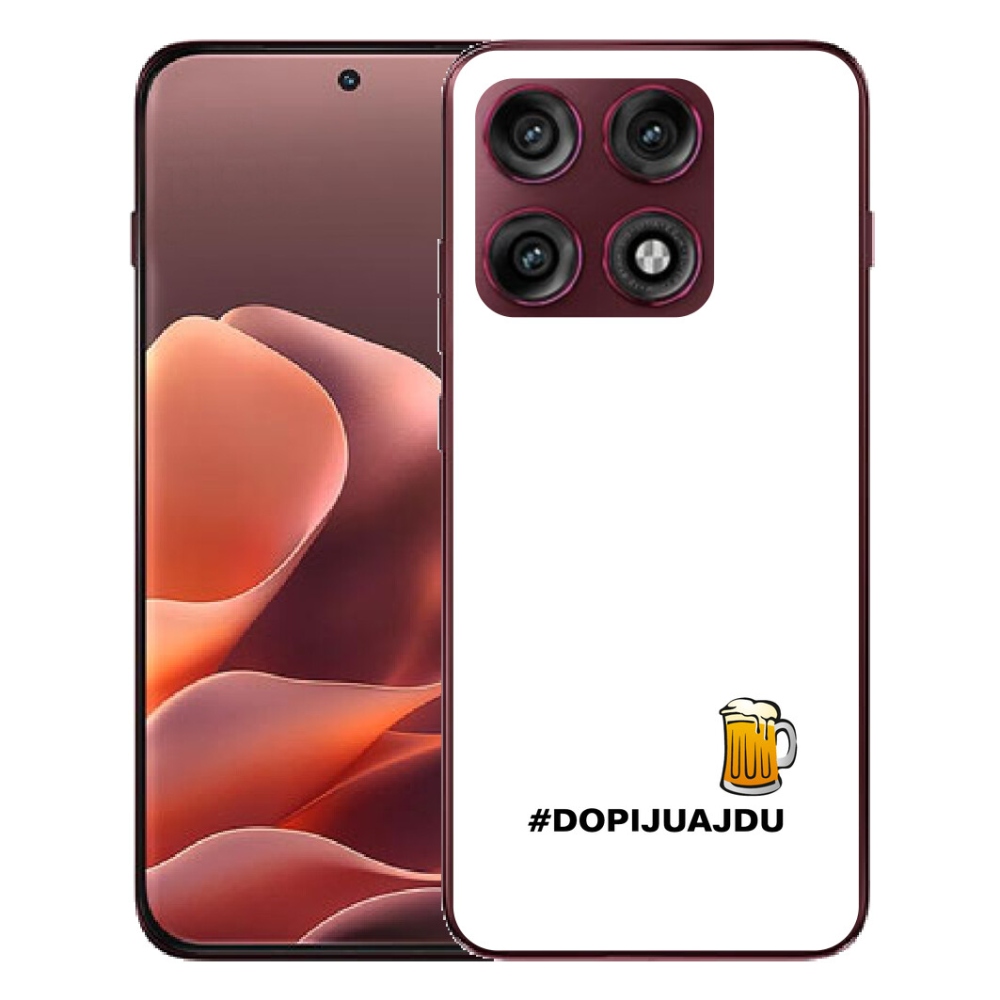 mmCase gél tok a Motorola Edge 70 Pro-hoz – sörös motívum, 1 db, fehér háttérrel