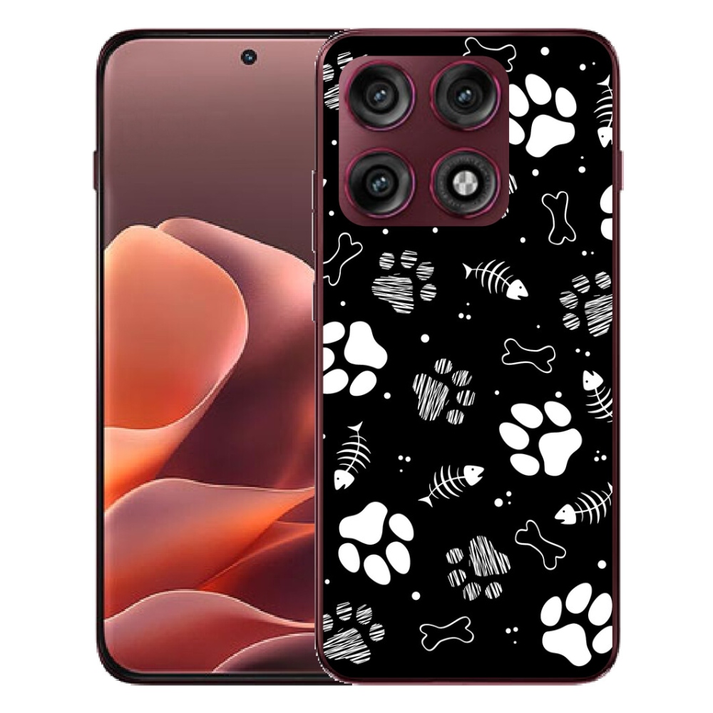 mmCase gél tok a Motorola Edge 70 Pro-hoz – kutyus mancsok