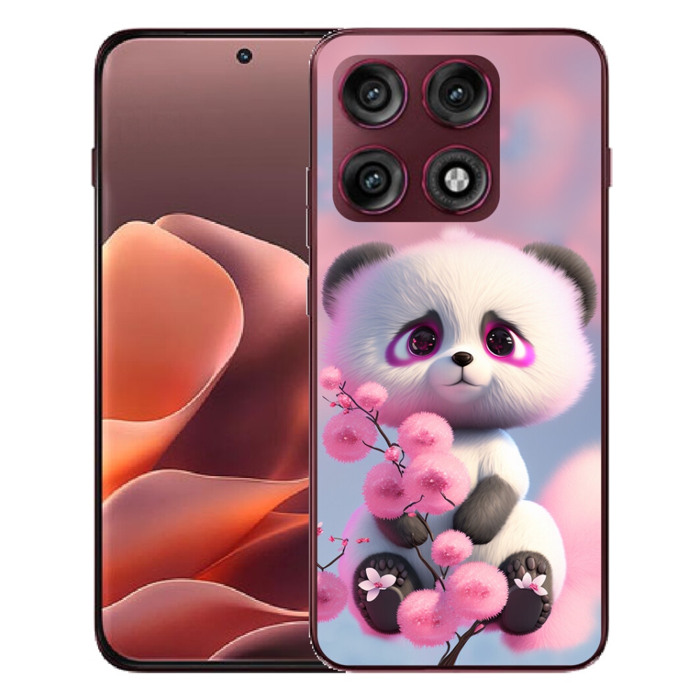 mmCase gél tok a Motorola Edge 70 Pro-hoz – aranyos panda 1