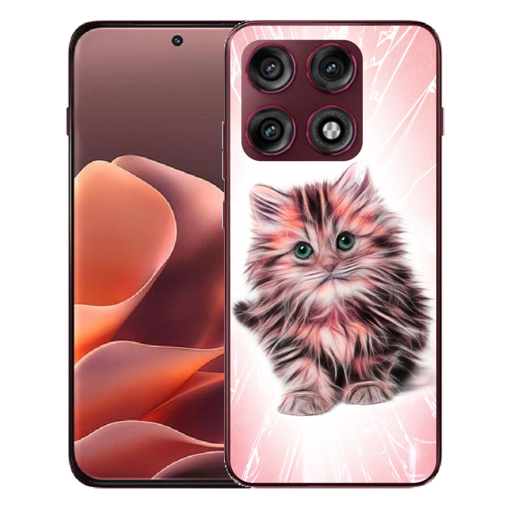 mmCase gél tok a Motorola Edge 70 Pro-hoz – aranyos cica